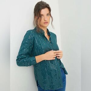 Pilcro James Sequined Shirt Sz M NWOT